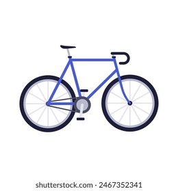 Highway speed bike vector illustration. Simple and minimalistic bicycle icon