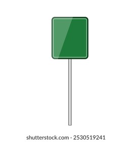 highway street sign green cartoon. urban al, safety visibility, regulation intersection highway street sign green sign. isolated symbol vector illustration