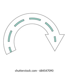 Highway street symbol