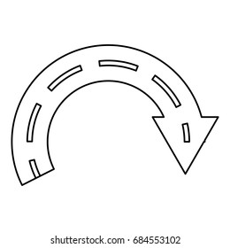 Highway street symbol