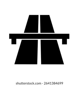 highway symbol vector on white background