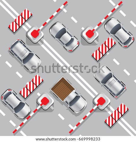 Similar – Image, Stock Photo turnpike Barrier control