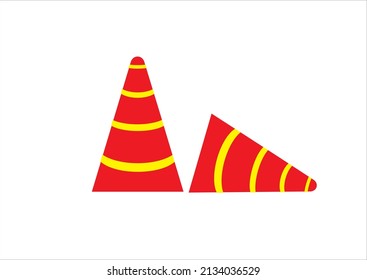 Highway traffic cone vector illustration image