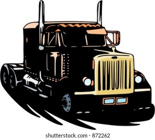 Highway truck. Check my portfolio for many more images of this series.
