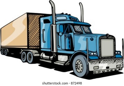 Highway truck. Check my portfolio for many more images of this series.