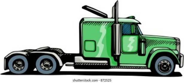 Highway truck. Check my portfolio for many more images of this series.