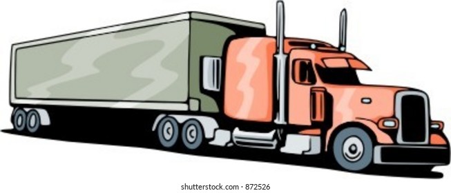 Highway truck. Check my portfolio for many more images of this series.
