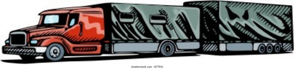 Highway truck. Check my portfolio for many more images of this series.