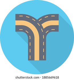 Highway-Vektorflachsymbol