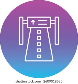 Highway vector icon. Can be used for printing, mobile and web applications.