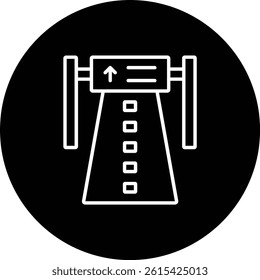 Highway vector icon. Can be used for printing, mobile and web applications.
