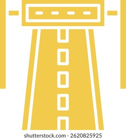 Ícone do vetor da estrada. Pode ser usado para impressão, aplicativos móveis e da Web.