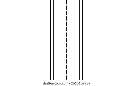 Highway vector icon. Dual lane road. Simple traffic symbol. Outline road design .Vector Illustration .EPS 10 .