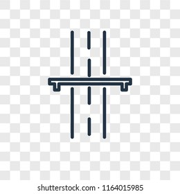 Highway vector icon isolated on transparent background, Highway logo concept