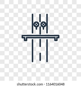 Highway vector icon isolated on transparent background, Highway logo concept