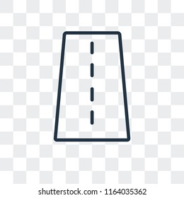 Highway vector icon isolated on transparent background, Highway logo concept