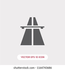 Highway vector icon. Road symbol.  Linear style sign for mobile concept and web design. Highway symbol logo illustration. vector graphics - Vector.