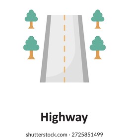 Icono del Vector de la carretera que puede modificar o editar fácilmente