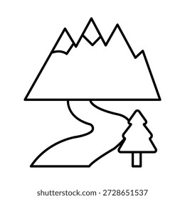 Icono del Vector de la carretera que puede modificar o editar fácilmente

