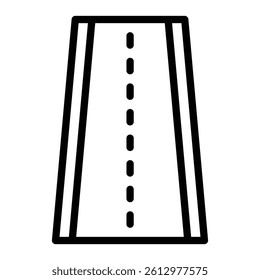 Highway Vector Line Icon Design