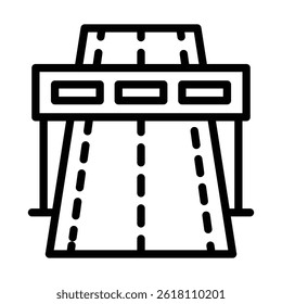 Highway Vector Line icon design