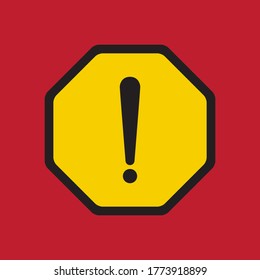 Highway Wrning Code Road Sign Vector. Illustration Simple Vector