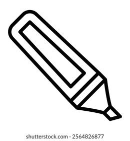 Hign Lighter Vector Line Icon Design