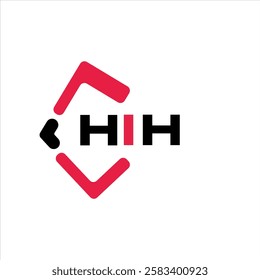 HIH creative minimalist letter logo. HIH unique vector initials alphabet letter logo design
