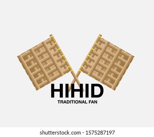 hihid is mean traditional fan, logo icon for economy creative company