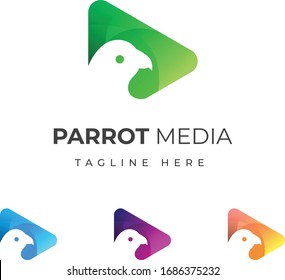 Hi,its creative colorful abstract parrot media logo design.its fully creative unique design.so you can use this as your won brand.