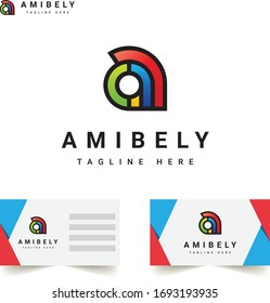 Hallo, sein kreativer Buchstabe ein Logo-Template.Sein vollständig kreatives Design.Sie können dies verwenden, da Ihre Marke Identity.file Download enthält Vektorillustration eps.