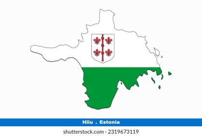 Hiiu Flag - Counties of Estonia (Vector)