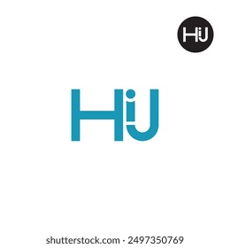 HIJ Logo-Buchstabe Monogramm-Design