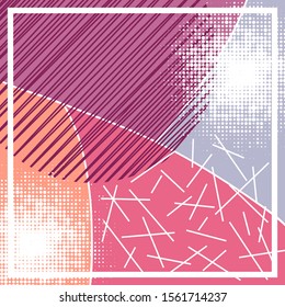 Hijab Creative Scarf with Pink Color for Printing Production