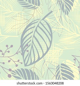 Hijab design with floral abstract style. Silk scarf pattern. vector design inspiration