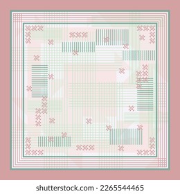 Hijab Design simple geo pattern