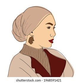 Hijab Girl Clip Art Png Sticker