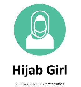 Hijab Girl Vector icon which can easily modify or edit
