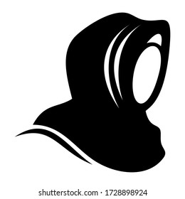 hijab icon or logo isolated sign symbol vector illustration - high quality black style vector icons
