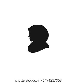 Hijab icon vector. EPS 10 editable vector