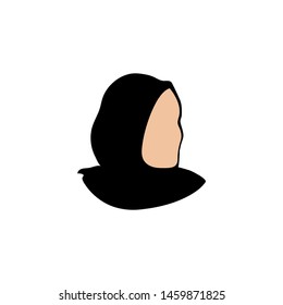 Hijab icon vector illustration - flat style