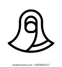 Hijab Icon Vector Symbol Design Illustration