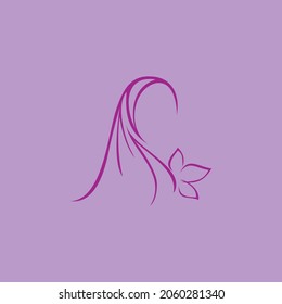 plantilla de logotipo vectorial de ilustración hijab 