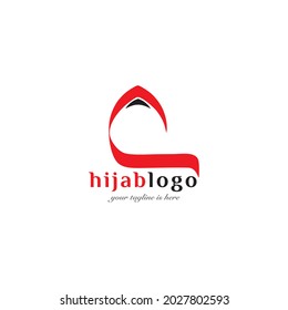Hijab Islamic Logo Design Simple and Elegant