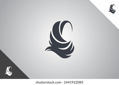 Hijab logo. Beauty, personal care and fashion brand identity design template. Perfect logo fit for business related to cosmetics and personal care industry. Isolated background. Vector eps 10.