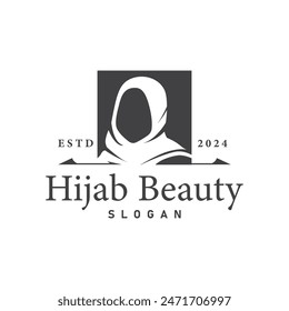 hijab logo design for boutique fashion product for Muslim women clothing