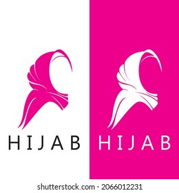 diseño de ilustraciones vectoriales del icono hijab