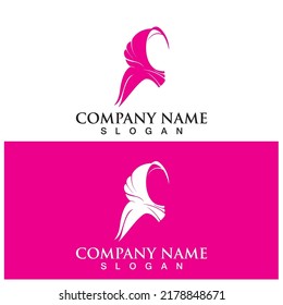diseño de ilustraciones vectoriales del icono hijab