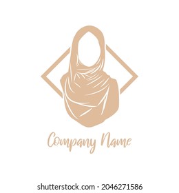 Hijab logo Minimalist desing cute