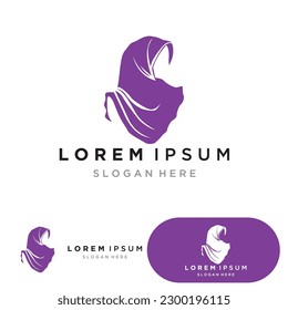 Hijab  logo and symbol  template
